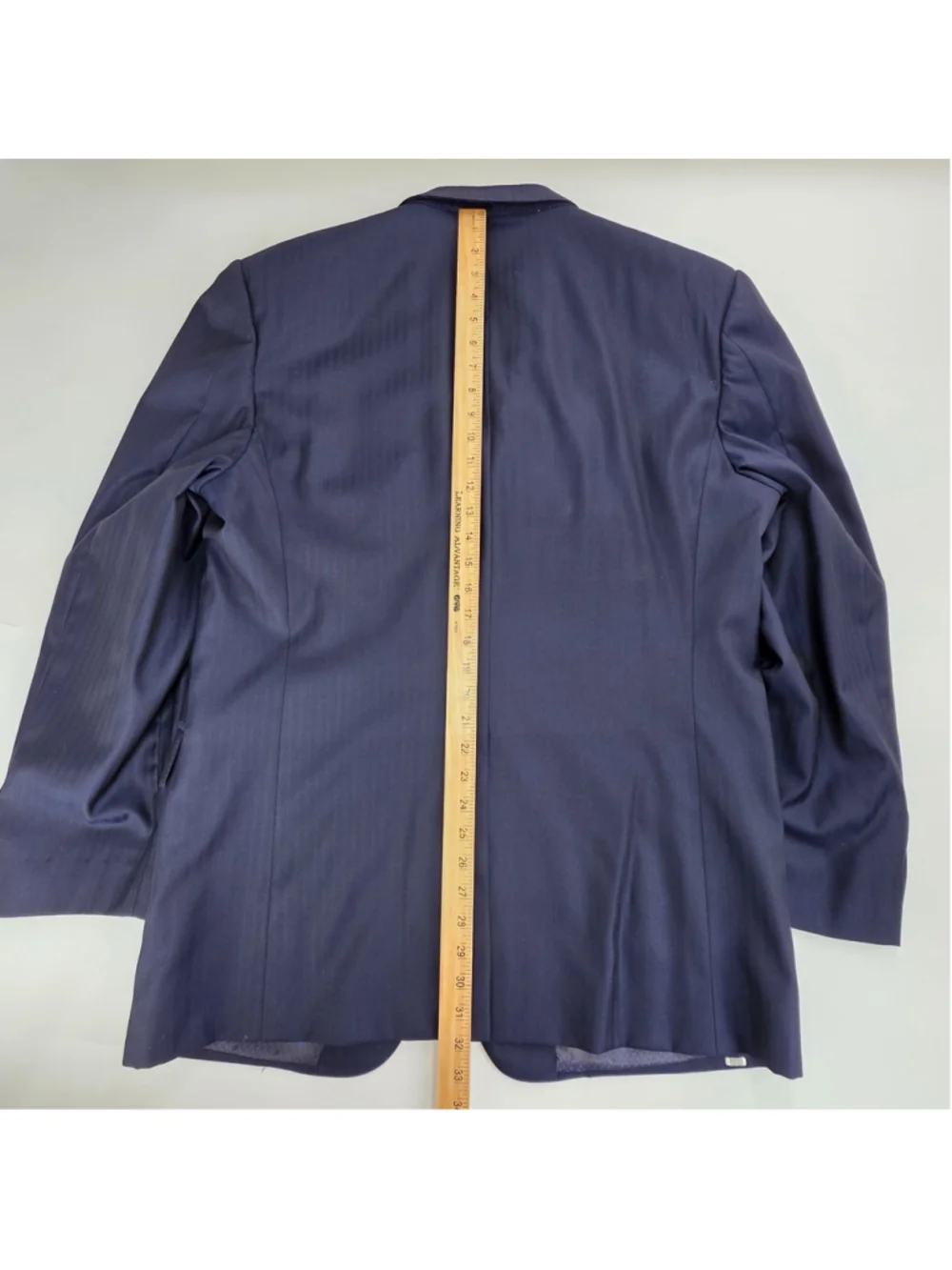 Loro Piana Super 130s Wool Suit Men 44R Navy 2 Piece Custom Tailored USA - Picture 16 of 16